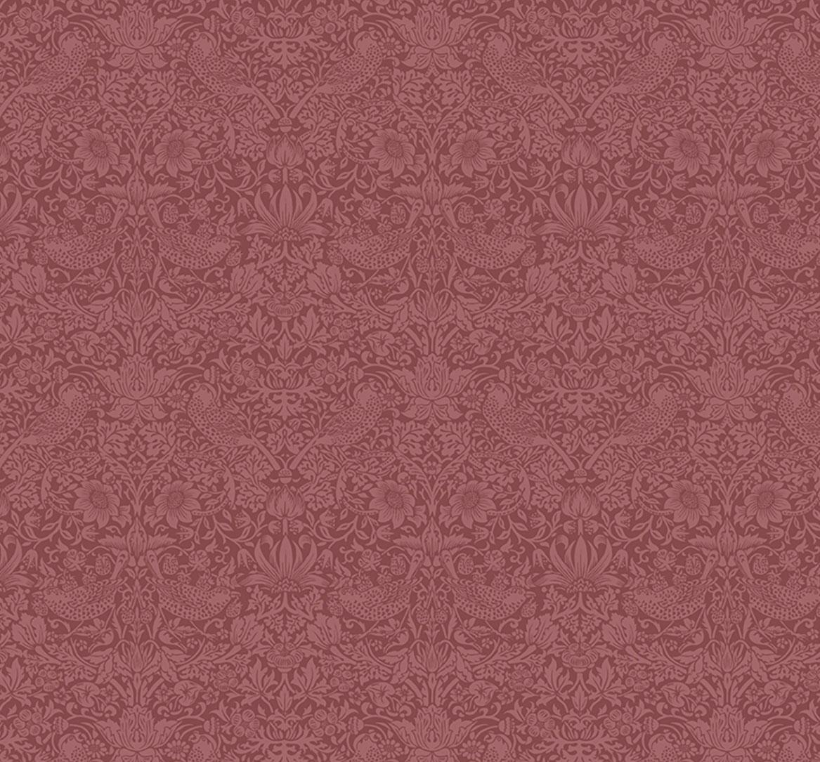 The Trellis Palette 153 Tonal Strawberry Thief Wardlewine - Quilted Strait