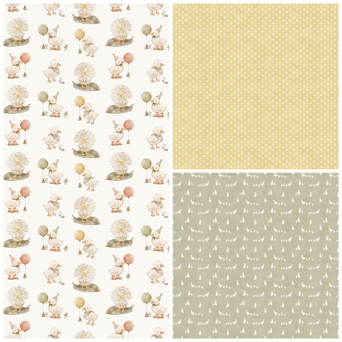 Tiny Waddles 3 Yard Bundle - Quilted Strait