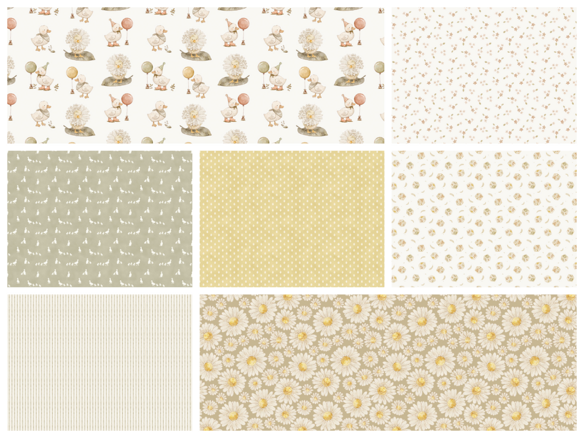 Tiny Waddles Fat Quarter (7 fabrics)  Bundle
