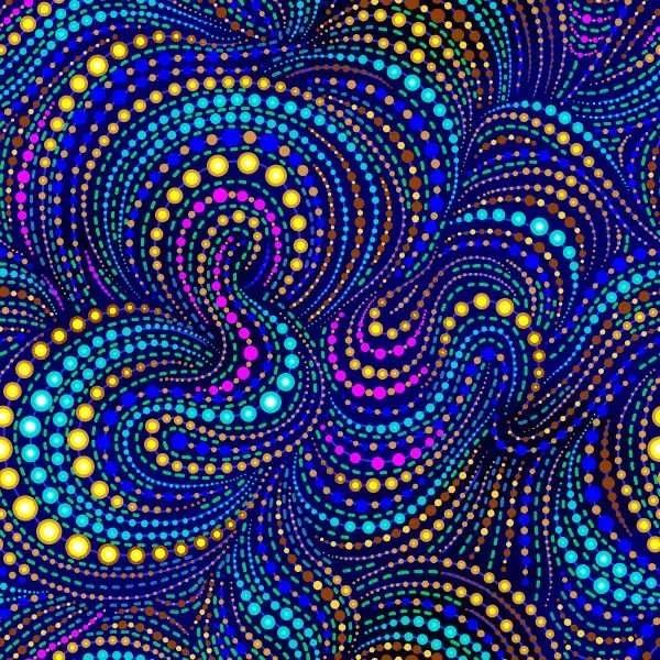 Tjukurpa Land 9222 Swirls Teal