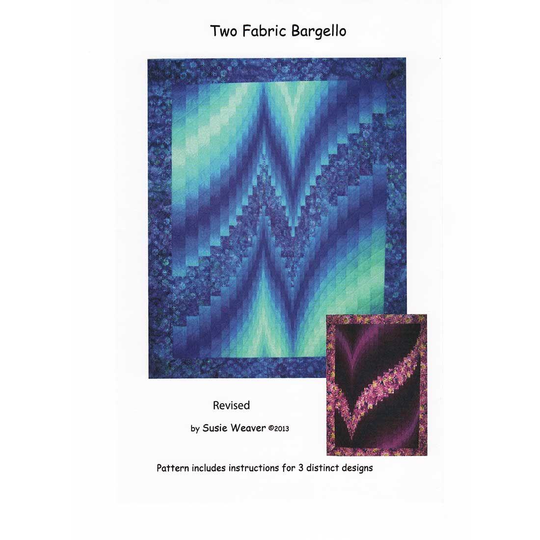 Two Fabric Bargello Pattern - Quilted Strait