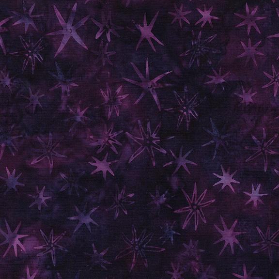 Under The Sea 02490 Stars Purple Blackberry - Quilted Strait