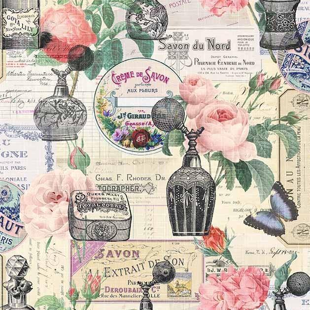 Vintage Perfumery 11882 Multi - Quilted Strait