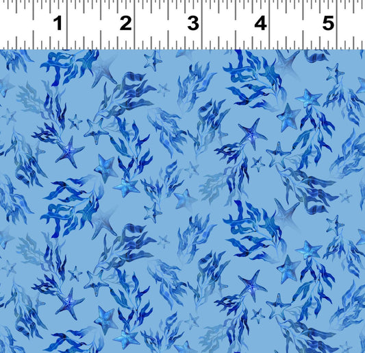 WWSH 4880-29 Tossed Seaweed Light Blue