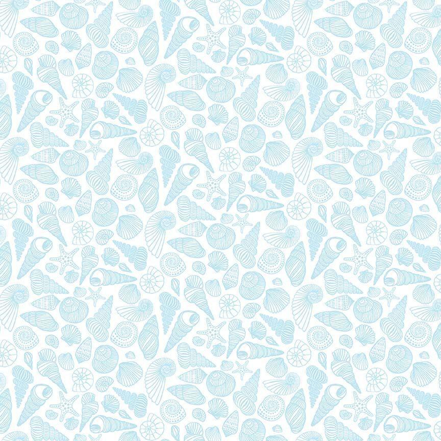 Wanderlust 3423 White Shell Yeah! - Quilted Strait