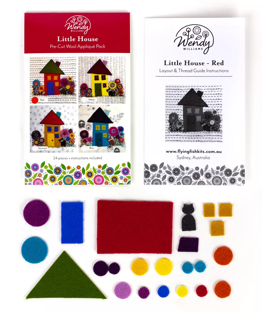 Wendy Williams Wool Kit Little House Red