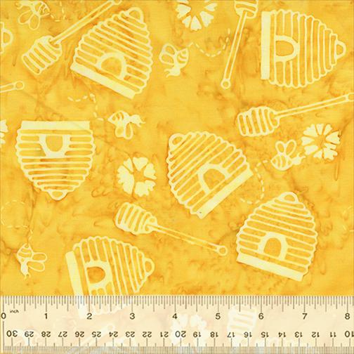 Whats the Buzz 9194Q-7 Beekeeper Yellow - Quilted Strait