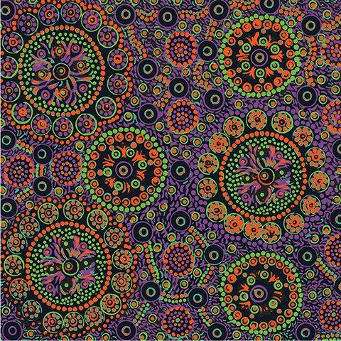 Wild Desert Flowers Purple - Quilted Strait