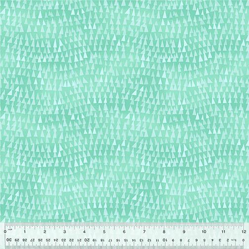 Wild North 53938D-10 Triangle Tops Aqua - Quilted Strait