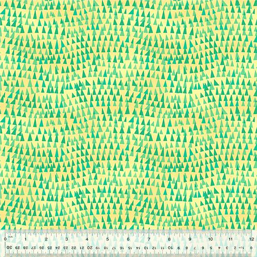 Wild North 53938D-13 Triangle Tops Pale Yellow - Quilted Strait