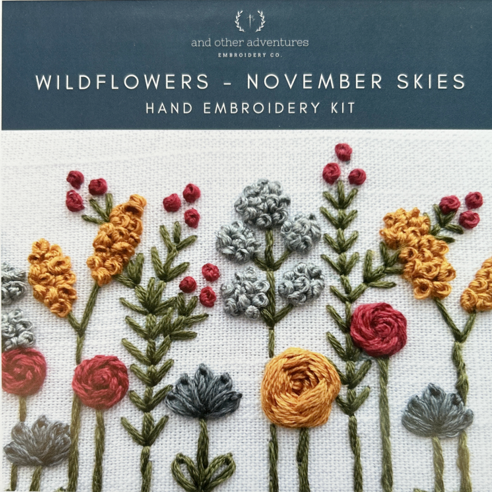 Wildflowers in November Embroidery Kit
