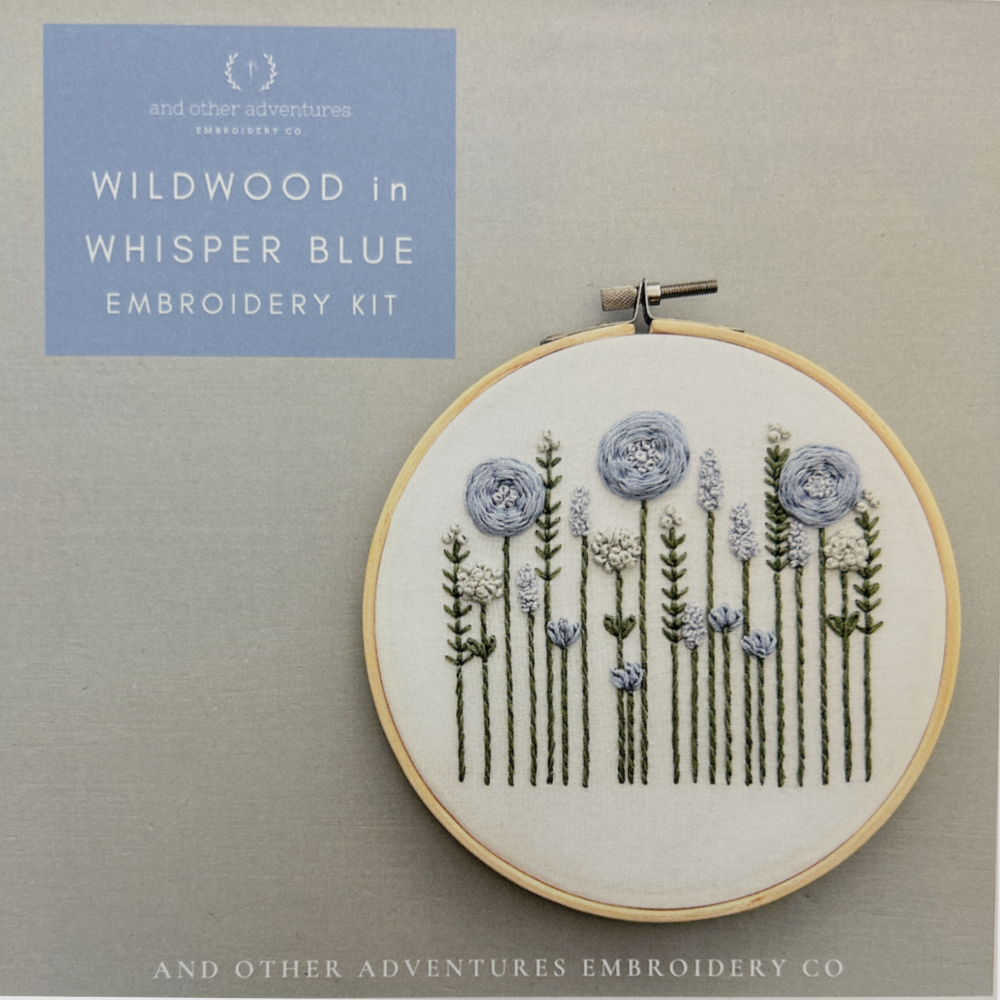 Wildwood in Whisper Blue Embroidery Kit