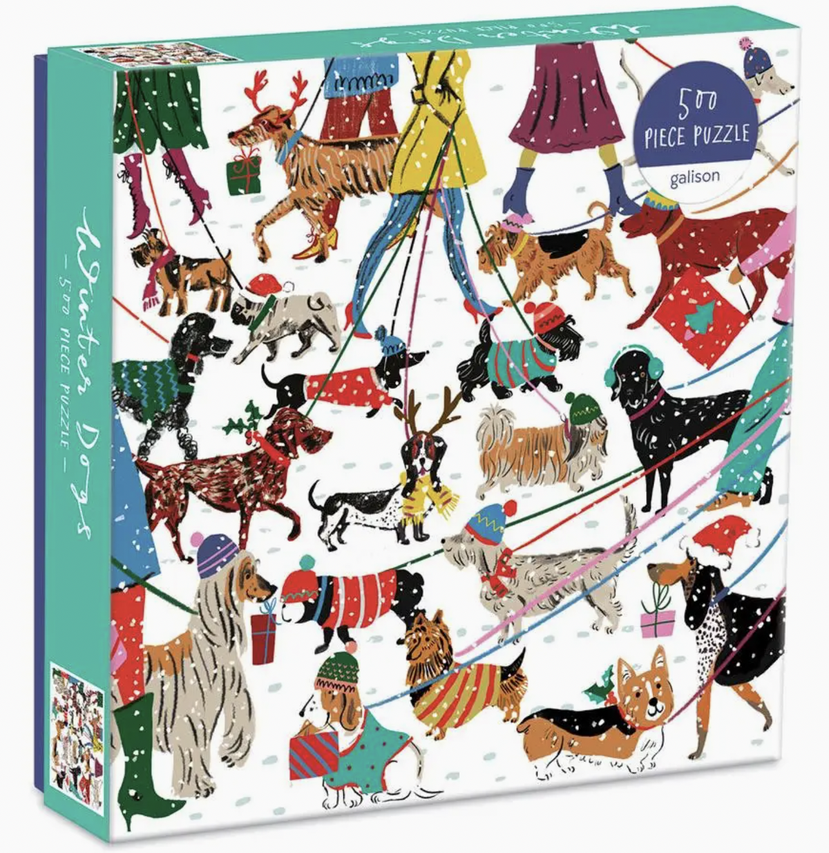 Winter Dogs 500 Piece Jigsaw Puzzle