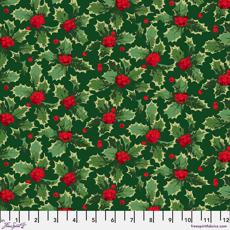 Winterberry 037 Dark Green - Quilted Strait