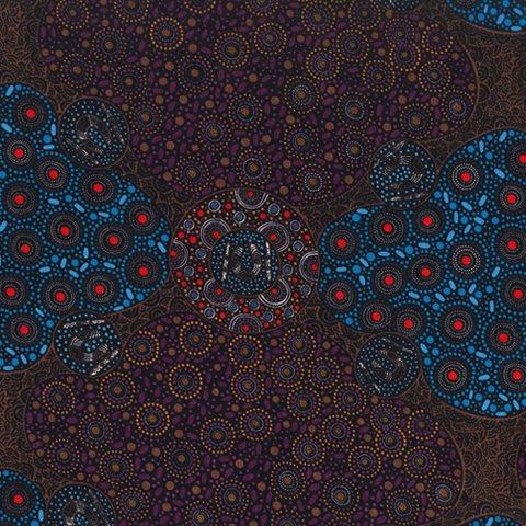 Women Collecting Water Purple - Quilted Strait