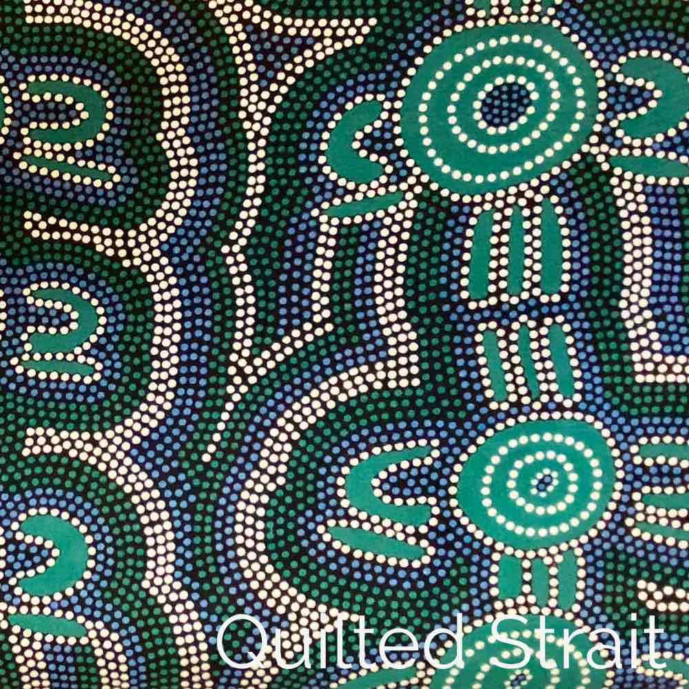 Women Dreaming 2 - Dark Blue - Quilted Strait