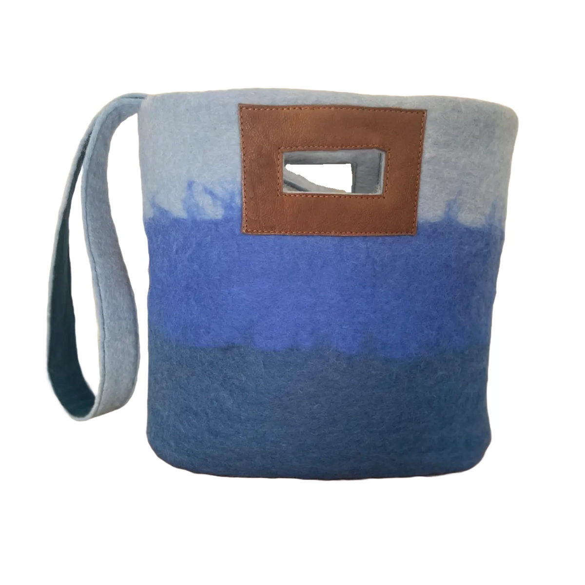 Wool Felted Ombre Tote - Lupin - FM1