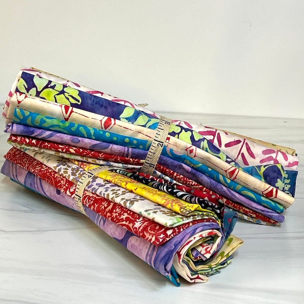 Batik Quarter Yard Scrap Bundle (FM)