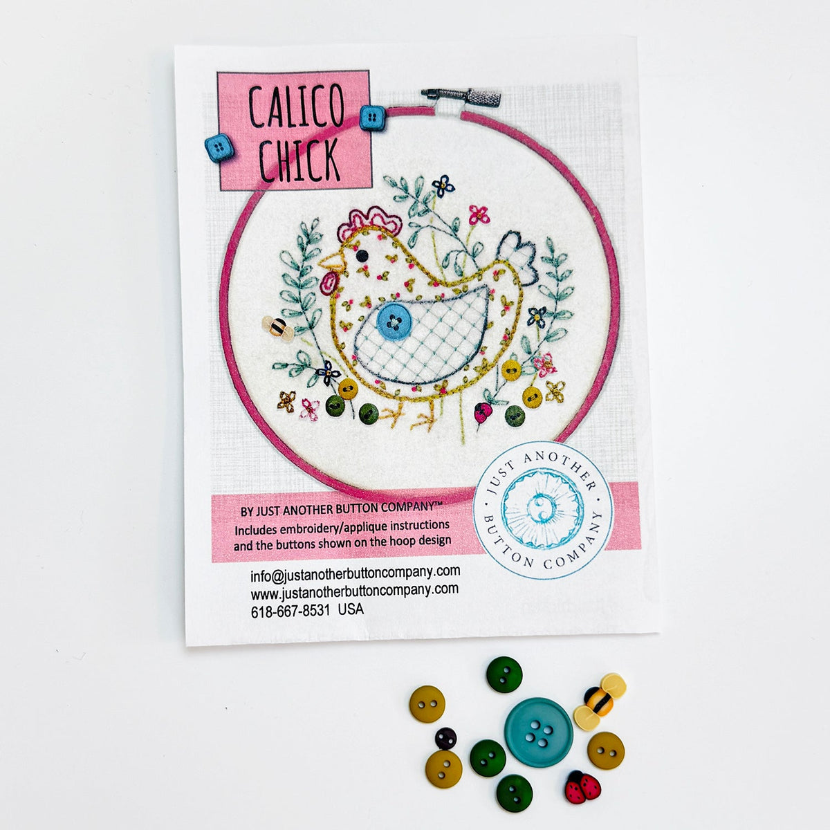 Calico Chick Embroidery - Quilted Strait