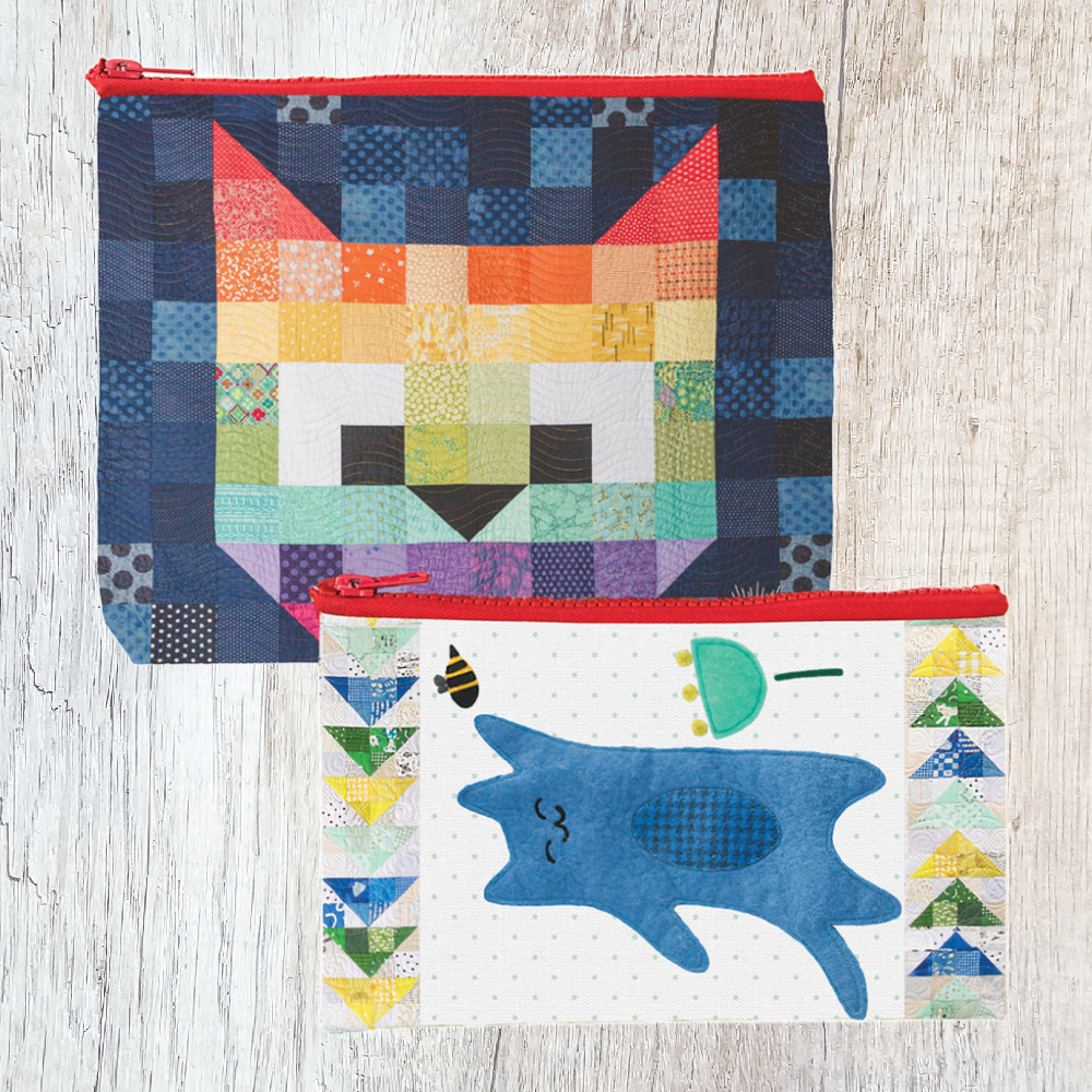 Patchwork Cats Eco Pouches (FM)