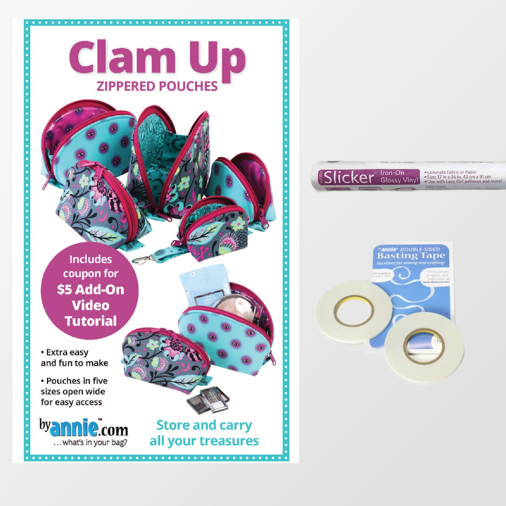 Clam Up Bag Bundle FM - Quilted Strait