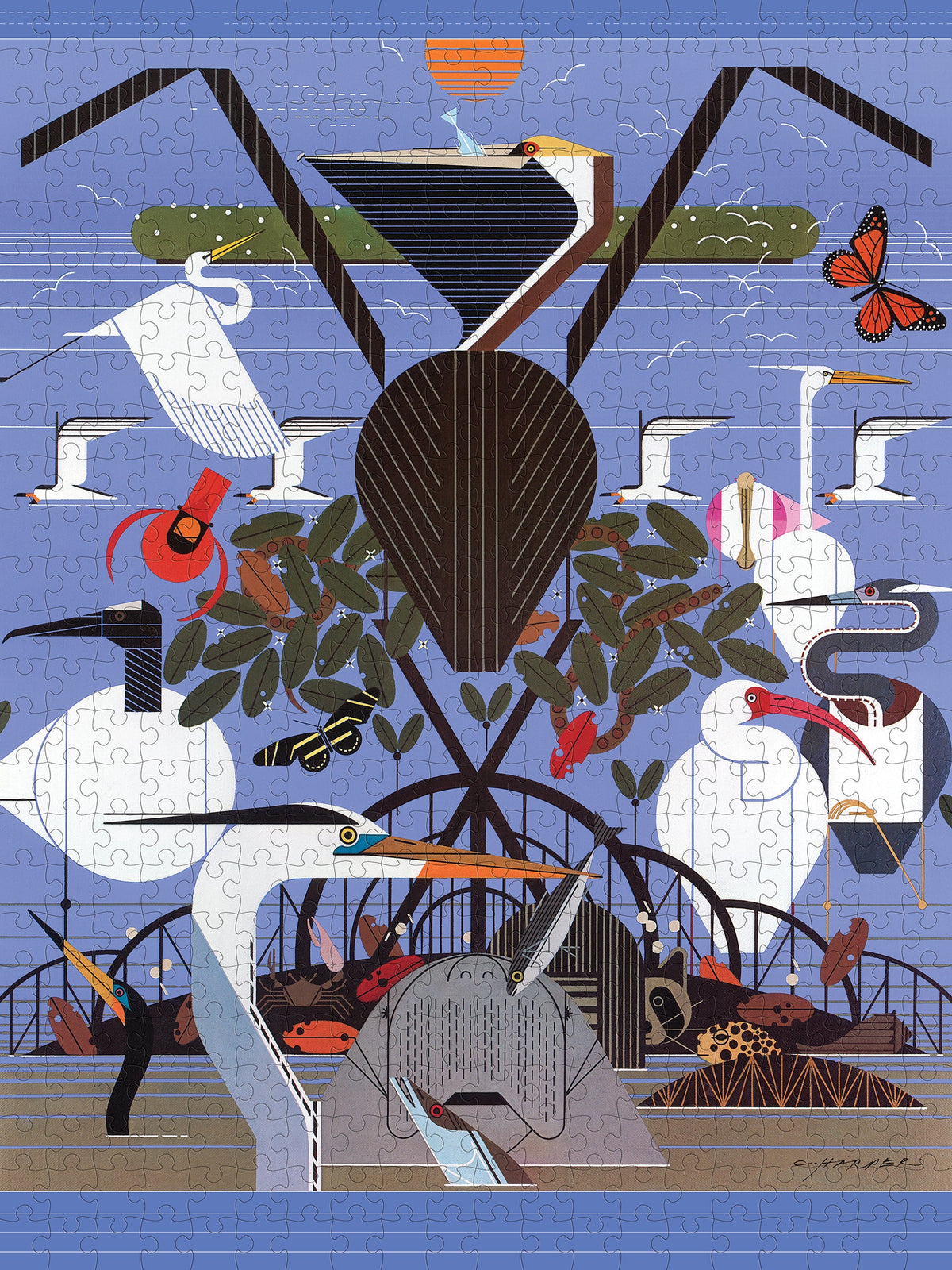 Charley Harper Coastal Creatures Puzzle