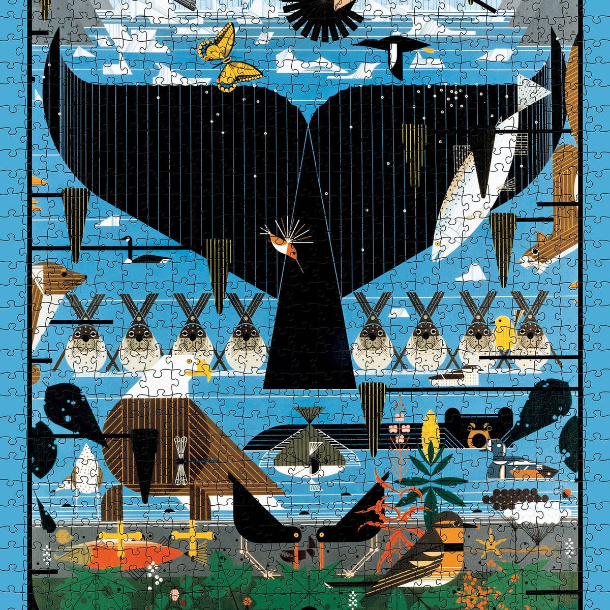 Charley Harper Glacier Bay Alaska Puzzle