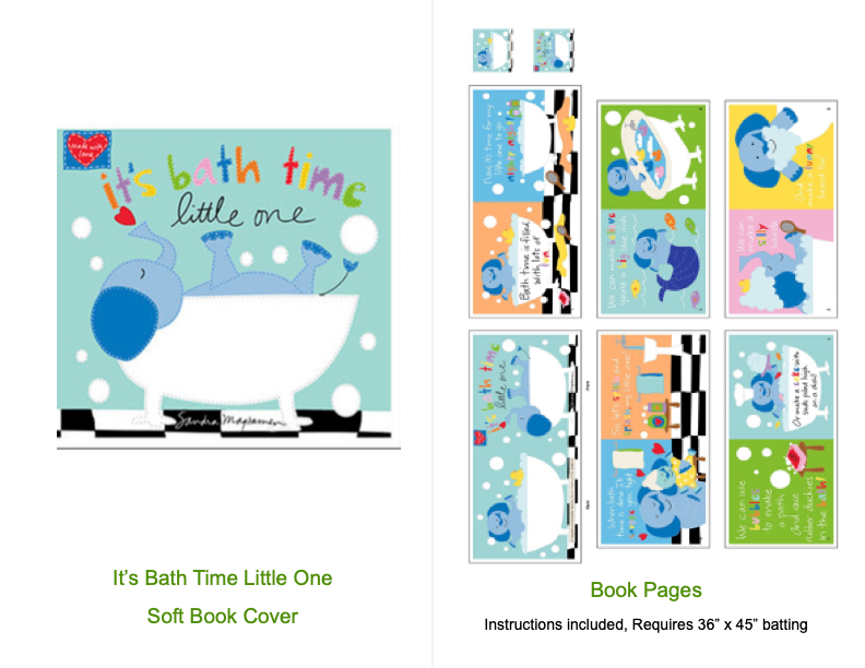 It&#39;s Bath Time Little One Soft Book Panel