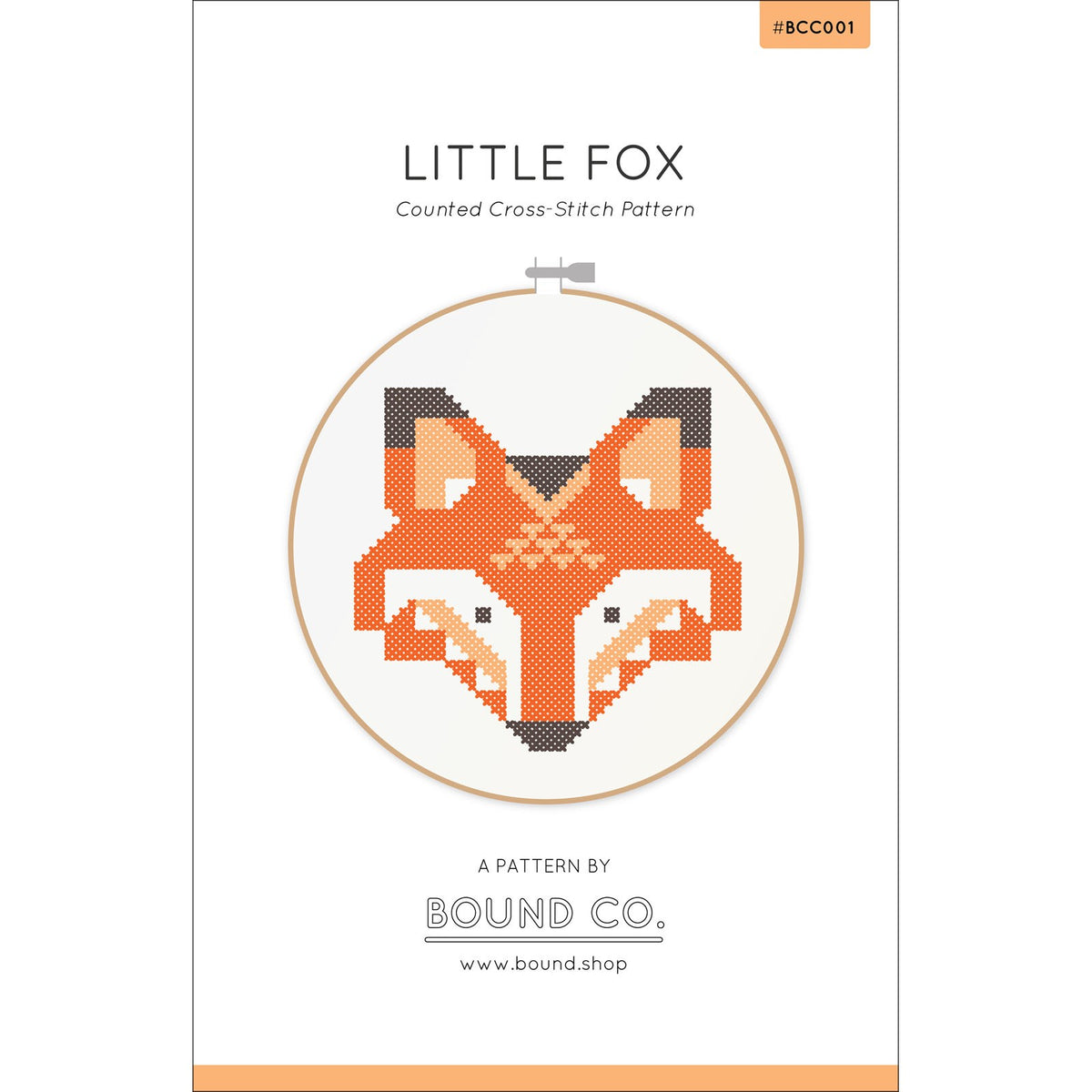 Little Fox Cross Stitch Pattern - Quilted Strait