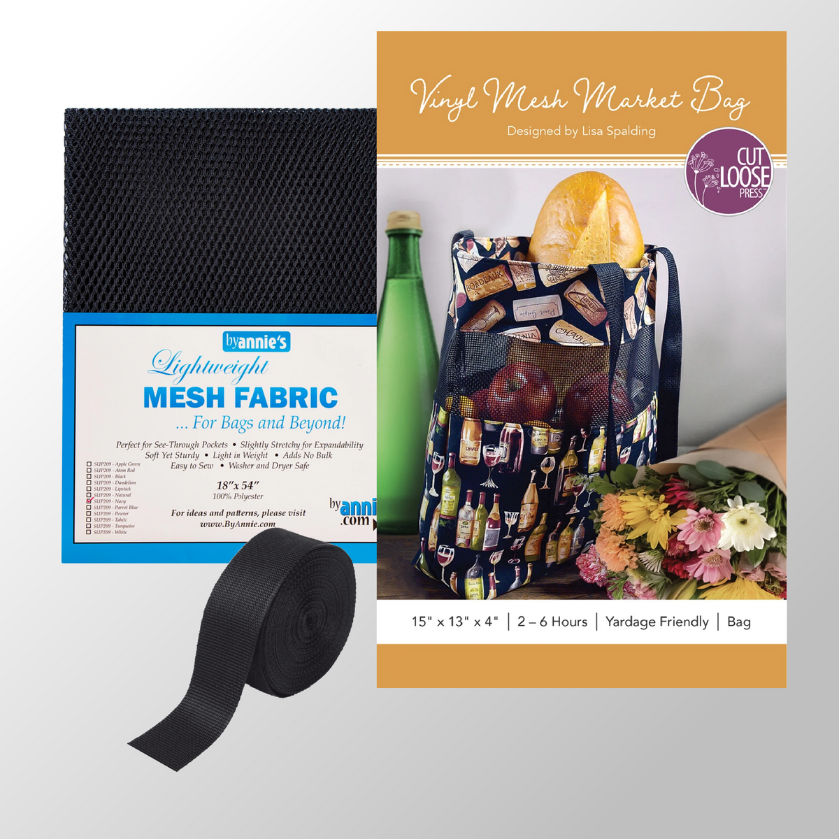 Mesh Market Bag Bundle - FM1 - Quilted Strait