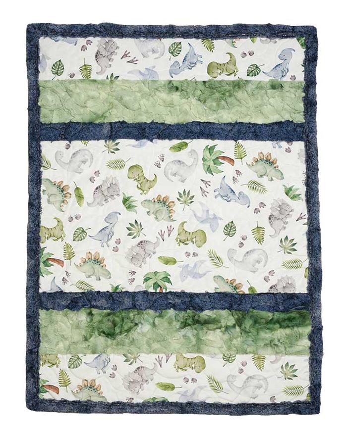 Cuddle-saurus Minky Quilt Kit - Quilted Strait