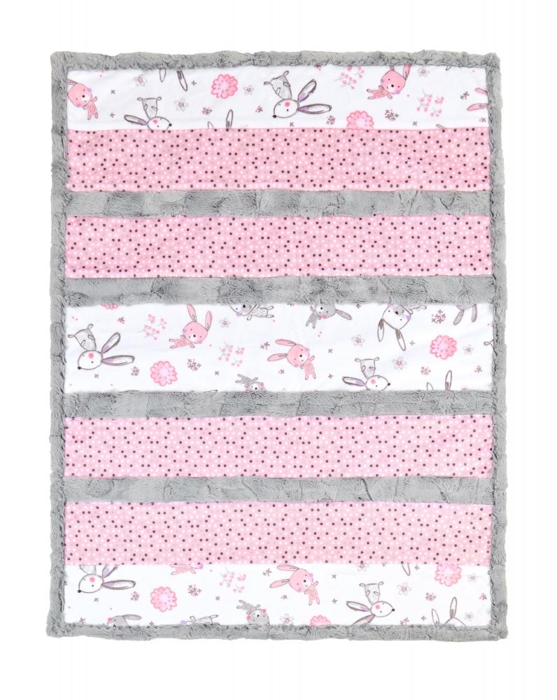Bunny Hunny Minky Baby Quilt Kit