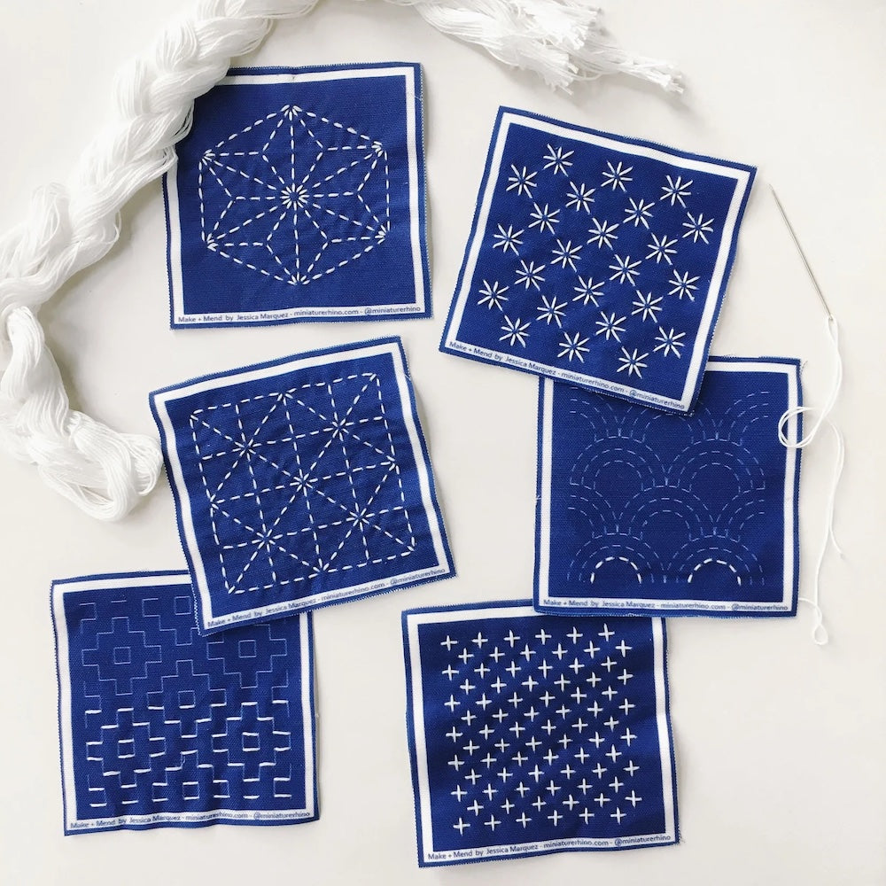 Sashiko Mini Sampler Kit - Quilted Strait