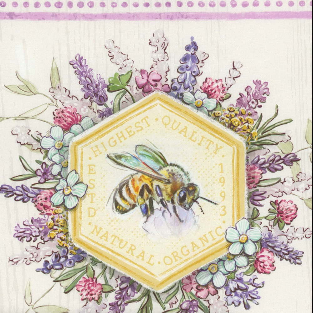 Sweet Honey Bee and Lavender Apron Kit - Quilted Strait