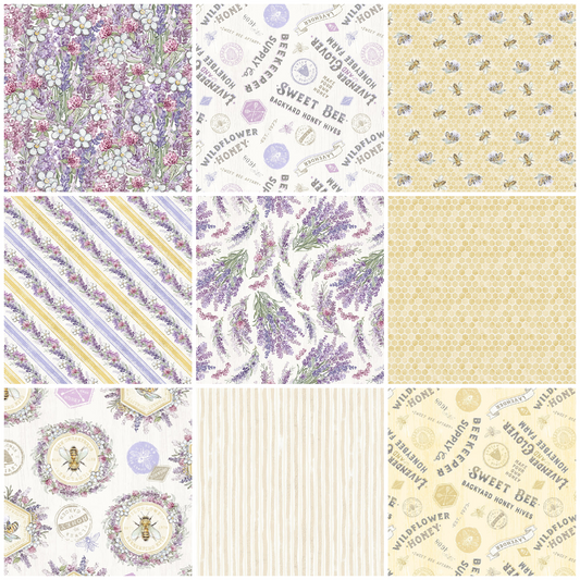 Sweet Honey Bee Fat Quarters - Quilted Strait