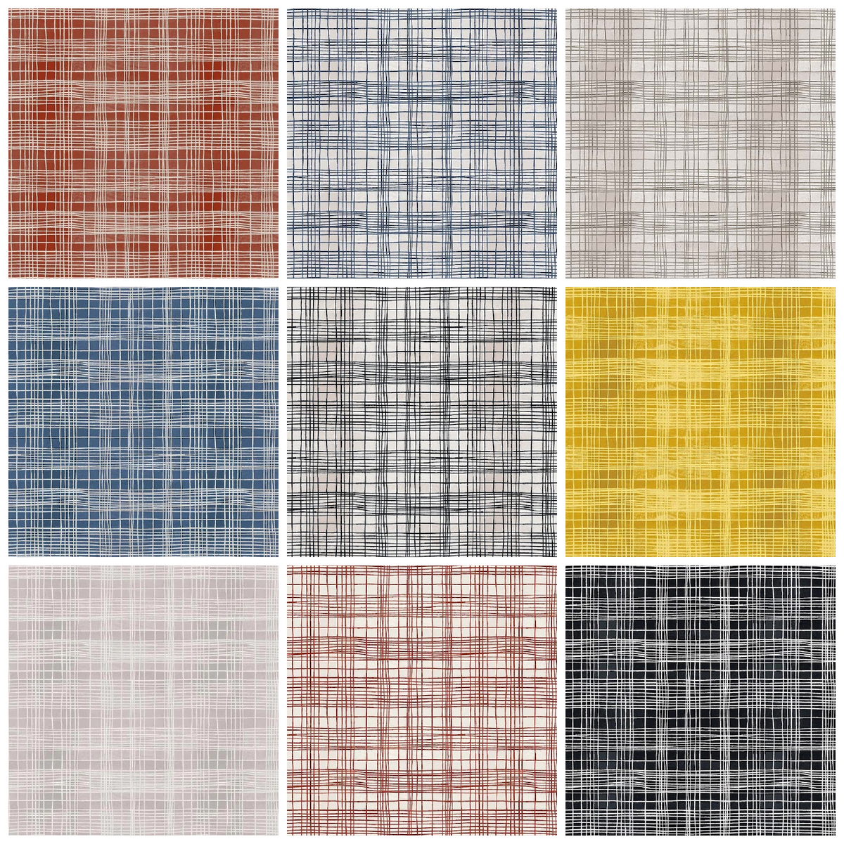 The Plaid One - Basics FQ Bundle - Quilted Strait