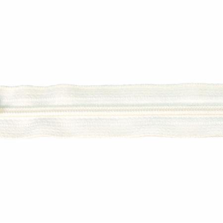 14" Atkinson Zipper 302 White Marshmallow - Quilted Strait