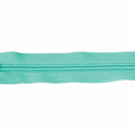 14" Atkinson Zipper 351 Misty Teal - Quilted Strait