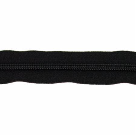 22&quot; Atkinson Zipper 701 Basic Black - Quilted Strait