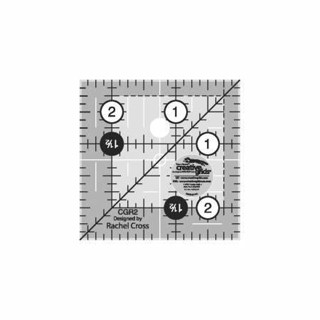 2 1/2" Square Creative Grids ruler - Quilted Strait