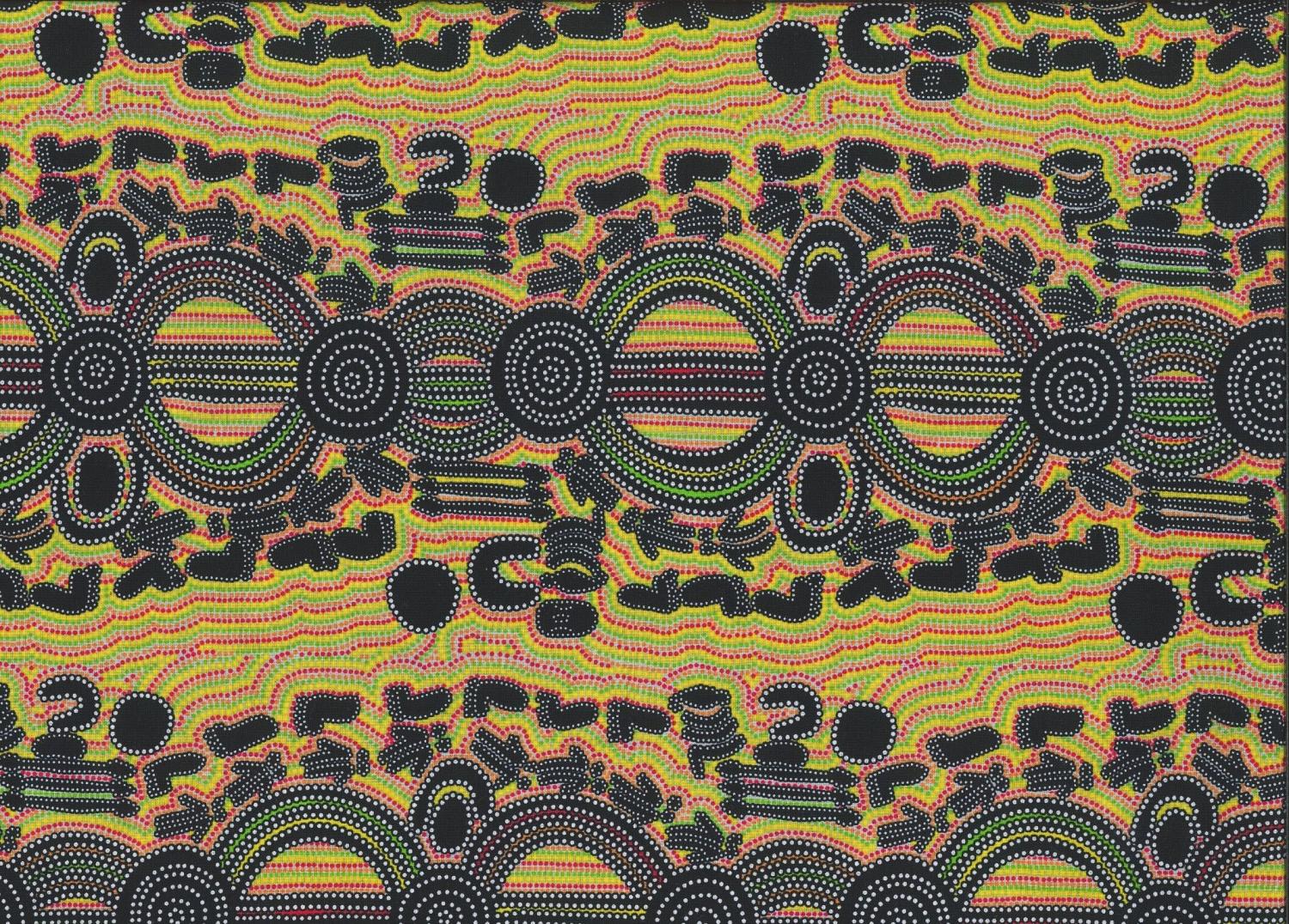 Rock Wallaby Dreaming Green - Quilted Strait