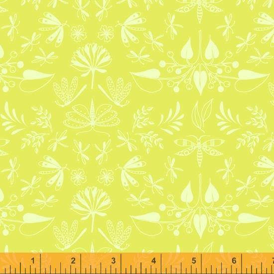 Aerial 52180-6 Winspan Chartreuse - Quilted Strait