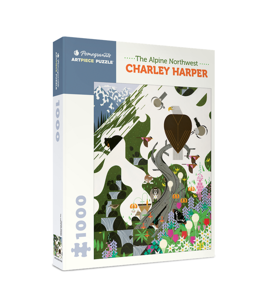 Charley Harper Alpine Northwest Puzzle - Quilted Strait