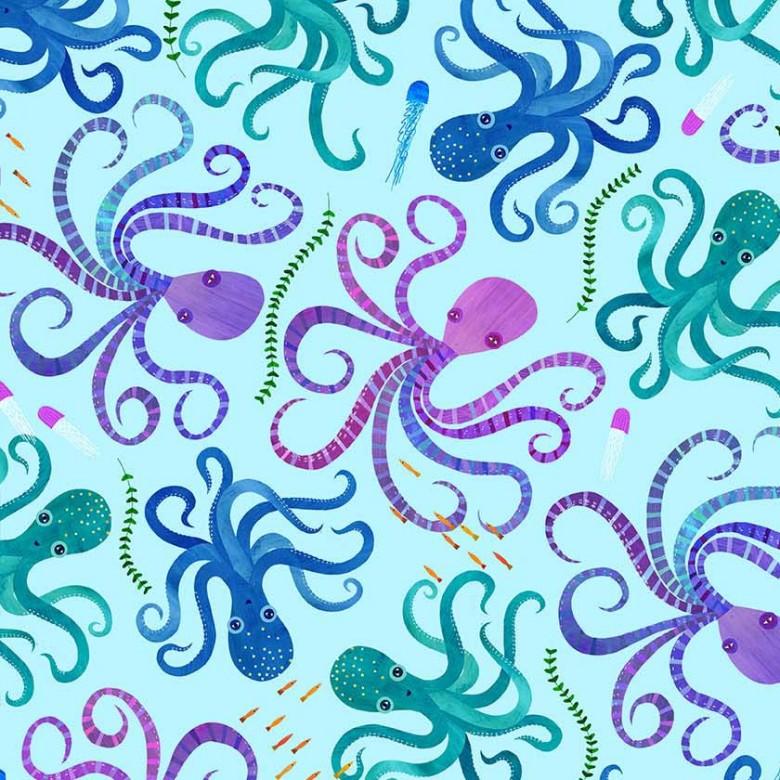 Colorful Aquatic World 11357 Sky Eight Twisted Tentacles