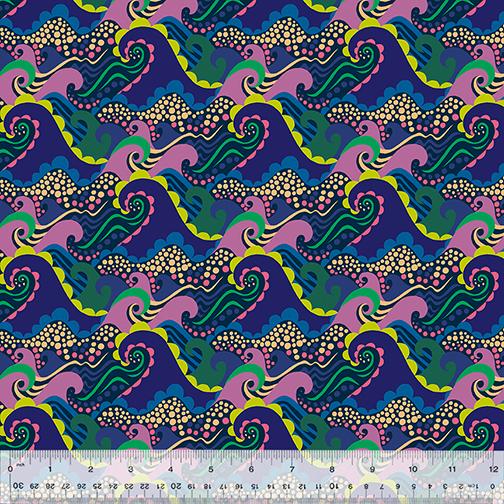 Atlantis 53337-3 Sea Spray Navy - Quilted Strait