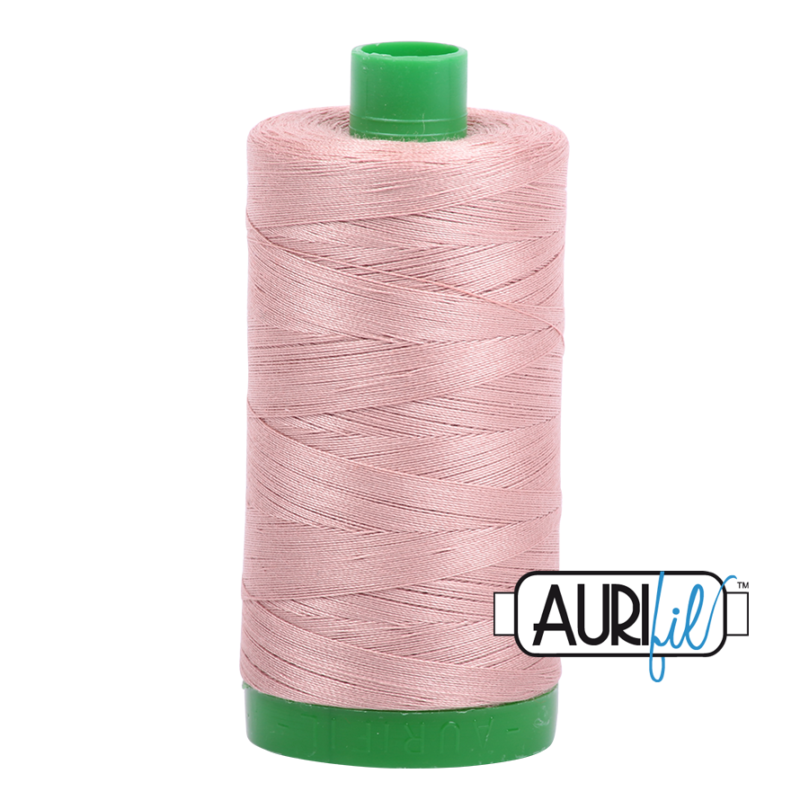 Aurifil 40wt 2375 Antique Blush thread - 1422 yards - Quilted Strait