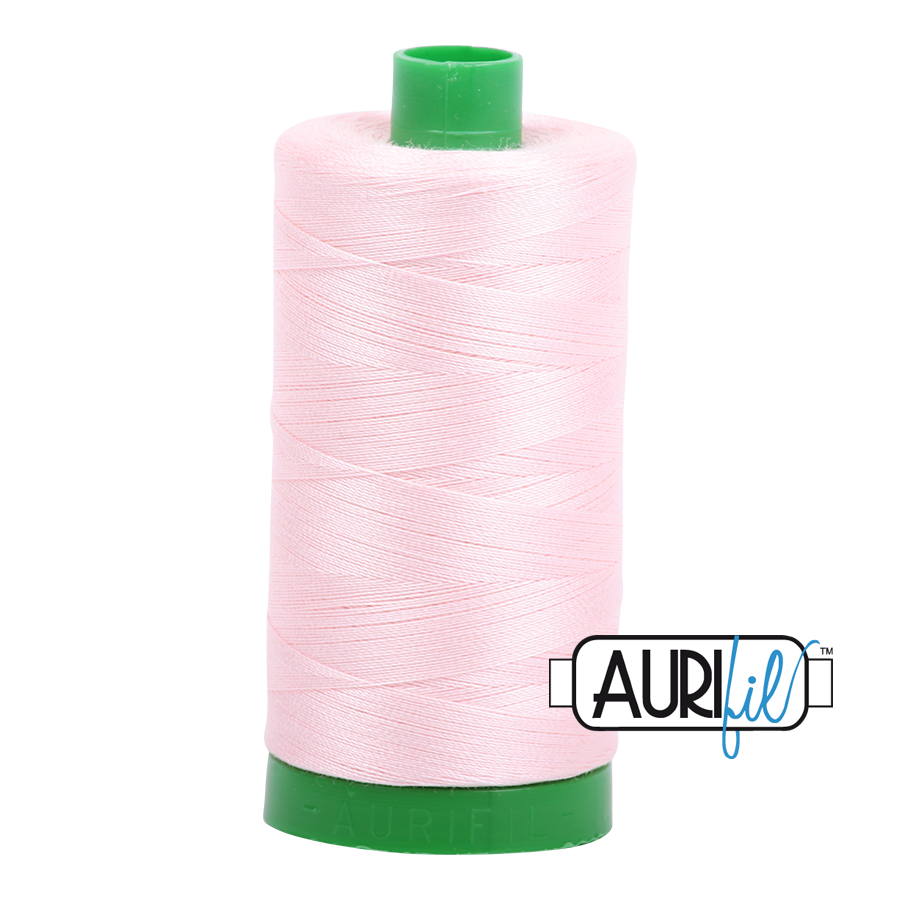 Aurifil 40wt 2410 Pale Pink thread - 1422 yards - Quilted Strait