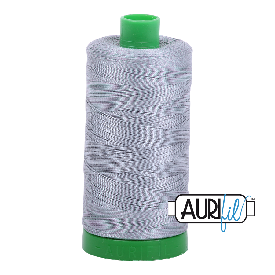 Aurifil 40wt 2610 Light Blue Grey thread - 1422 yards - Quilted Strait