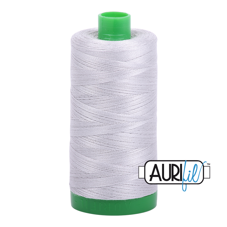 Aurifil 40wt 2615 Aluminum thread - 1422 yards - Quilted Strait