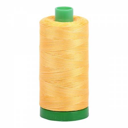 Aurifil 40wt 3920 Variegated Bright Yellow 1094 Yards - Quilted Strait